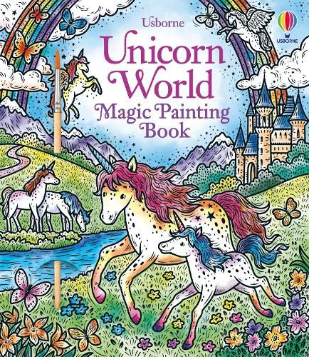 Cover image for Unicorn World Magic Painting Book